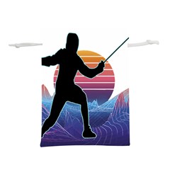 Fencing Funny T- Shirt Fencing Sport Fencing T- Shirt (1) Lightweight Drawstring Pouch (l) by ZUXUMI