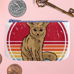 Fennec Fox T- Shirt Fennec Fox Is My Spirit Animal T- Shirt Large Coin Purse by ZUXUMI