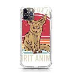 Fennec Fox T- Shirt Fennec Fox Is My Spirit Animal T- Shirt Iphone 11 Pro 5 8 Inch Tpu Uv Print Case by ZUXUMI