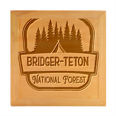 Bridger Teton T- Shirt Bridger Teton National Forest T- Shirt Wood Photo Frame Cube by JamesGoode