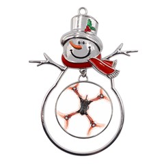 Freestyle Drone T- Shirt F P V Freestyle Drone Racing Drawing Artwork T- Shirt Metal Snowman Ornament by ZUXUMI