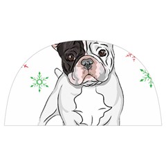 French Bulldog Christmas T- Shirt Christmas Santa Frenchie T- Shirt Anti Scalding Pot Cap by ZUXUMI