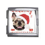 French Bulldog T- Shirt French Bulldog Merry Christmas T- Shirt (1) Mega Link Italian Charm (18mm) Front