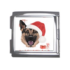 German Shepherd T- Shirt German Shepherd Merry Christmas T- Shirt (4) Mega Link Italian Charm (18mm) by ZUXUMI