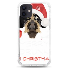 German Wirehaired Pointer T- Shirt German Wirehaired Pointer Merry Christmas T- Shirt Iphone 12 Mini Tpu Uv Print Case	 by ZUXUMI