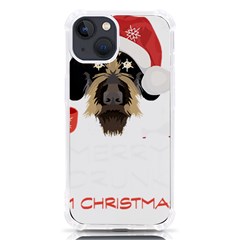 German Wirehaired Pointer T- Shirt German Wirehaired Pointer Merry Christmas T- Shirt Iphone 13 Tpu Uv Print Case by ZUXUMI