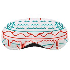 Burger T- Shirt Beach Burger T- Shirt Sleep Mask by JamesGoode