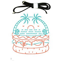 Burger T- Shirt Beach Burger T- Shirt Shoulder Sling Bag by JamesGoode