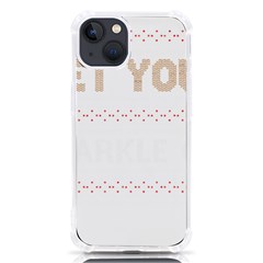 Get Your Sparkle On T- Shirt Get Your Sparkle On Ugly Christmas Sweater T- Shirt Iphone 13 Tpu Uv Print Case by ZUXUMI