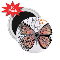 Butterflies T- Shirt Butterfly T- Shirt 2 25  Magnets (10 Pack)  by JamesGoode