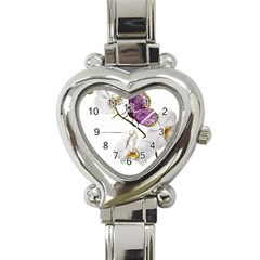 Butterfly Art T- Shirtbutterfly T- Shirt (2) Heart Italian Charm Watch by JamesGoode