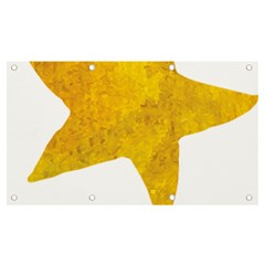 Gold Star T- Shirt Watercolor Gold Star T- Shirt Banner And Sign 7  X 4  by ZUXUMI