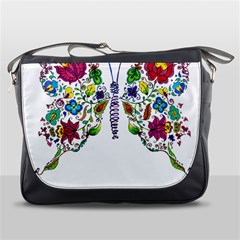 Butterfly T- Shirt Butterfly T- Shirt Messenger Bag by JamesGoode