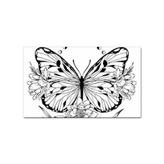 Butterfly T- Shirt Moon Butterfly T- Shirt Sticker (rectangular) by JamesGoode