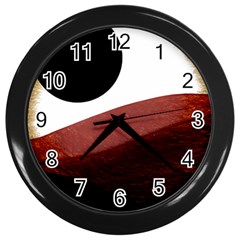 Abstract T- Shirt Fire Desert T- Shirt Wall Clock (black) by EnriqueJohnson