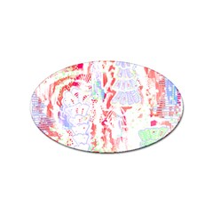 Abstractart T- Shirt Abstract Forest In Pink T- Shirt Sticker Oval (10 Pack) by EnriqueJohnson