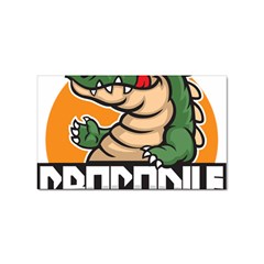 Funny Crocodile Sticker Rectangular (100 Pack) by Sarkoni