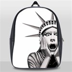 Funny Statue Of Liberty Parody School Bag (XL) Front