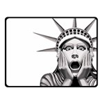 Funny Statue Of Liberty Parody Two Sides Fleece Blanket (Small) 45 x34  Blanket Front