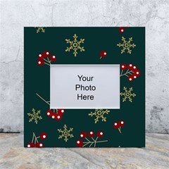 Christmas Festive Season Background White Box Photo Frame 4  X 6  by uniart180623