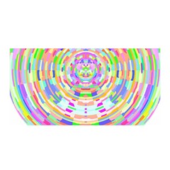 Circle T- Shirt Colourful Abstract Circle Design T- Shirt Satin Wrap 35  X 70  by EnriqueJohnson