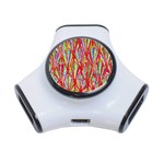 Colorful Design T- Shirt Bright Shells  T- Shirt 3-Port USB Hub Front