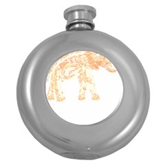 Elephant Lover T- Shirtelephant T- Shirt Round Hip Flask (5 Oz) by EnriqueJohnson