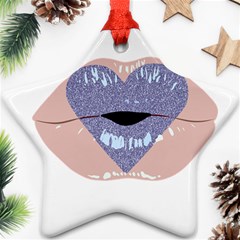 Lips -18 Star Ornament (two Sides) by SychEva