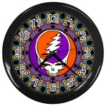 Gratefuldead Grateful Dead Pattern Wall Clock (Black) Front