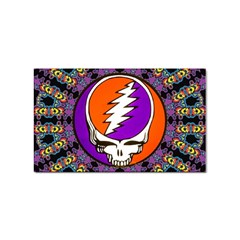 Gratefuldead Grateful Dead Pattern Sticker Rectangular (100 Pack) by Sarkoni