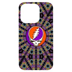 Gratefuldead Grateful Dead Pattern Iphone 14 Pro Black Uv Print Case by Sarkoni