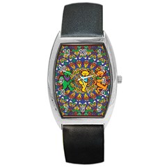 Grateful Dead Pattern Barrel Style Metal Watch by Sarkoni