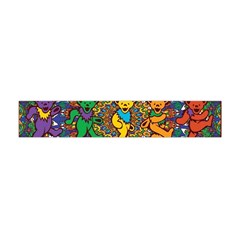 Grateful Dead Pattern Premium Plush Fleece Scarf (mini) by Sarkoni