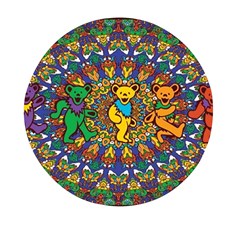 Grateful Dead Pattern Mini Round Pill Box by Sarkoni