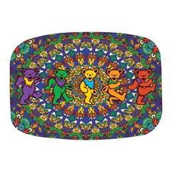 Grateful Dead Pattern Mini Square Pill Box by Sarkoni