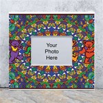 Grateful Dead Pattern White Wall Photo Frame 5  x 7  Front