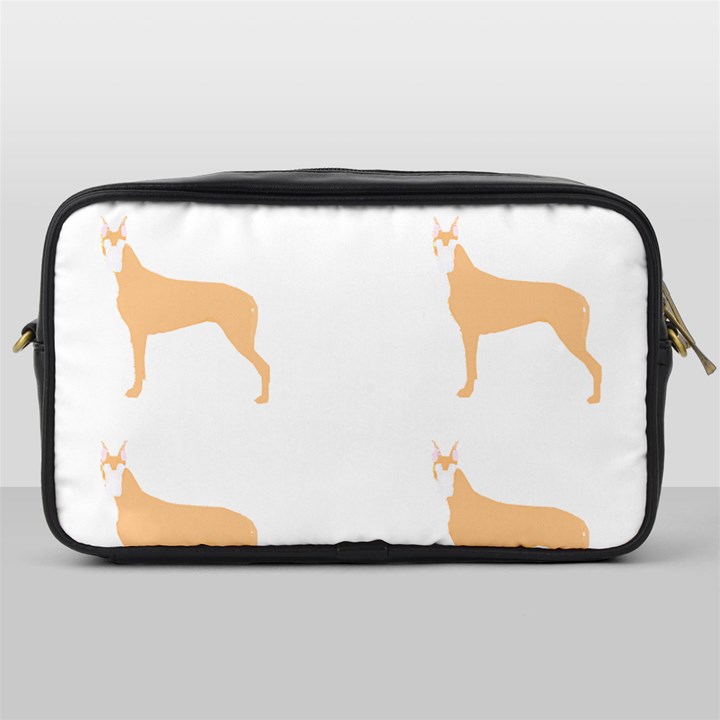 Great Dane T- Shirt Great Dane Dog - Brown - Pattern T- Shirt Toiletries Bag (One Side)