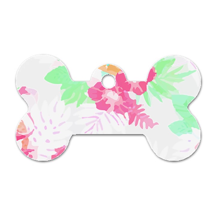 Hawaii T- Shirt Hawaii Garden Fashion T- Shirt Dog Tag Bone (One Side)