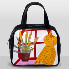 Cat Pet Ginger Art Animal Cartoon Classic Handbag (one Side) by uniart180623