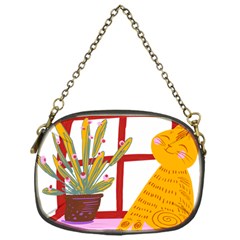 Cat Pet Ginger Art Animal Cartoon Chain Purse (one Side) by uniart180623