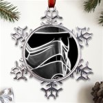 Stormtroopers Sci Fi Mask Metal Large Snowflake Ornament Front