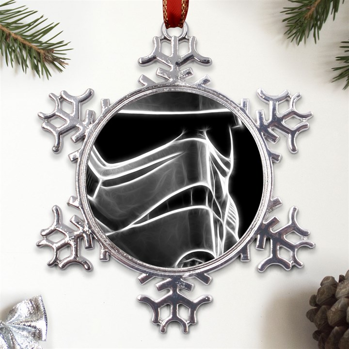 Stormtroopers Sci Fi Mask Metal Large Snowflake Ornament