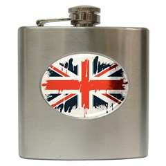 Union Jack England Uk United Kingdom London Hip Flask (6 Oz) by uniart180623