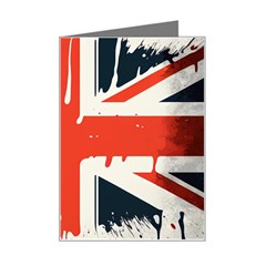 Union Jack England Uk United Kingdom London Mini Greeting Card by uniart180623