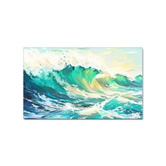 Waves Ocean Sea Tsunami Nautical Painting Sticker (rectangular) by uniart180623