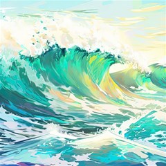 Waves Ocean Sea Tsunami Nautical Painting Play Mat (rectangle) by uniart180623