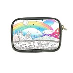 Rainbow Fun Cute Minimal Doodle Drawing Coin Purse Back