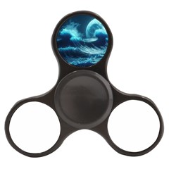 Moonlight High Tide Storm Tsunami Waves Ocean Sea Finger Spinner by uniart180623