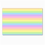 Cute Pastel Rainbow Stripes Postcards 5  x 7  (Pkg of 10) Front