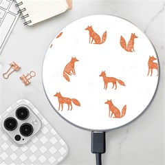 Fox Animal Wild Pattern Wireless Fast Charger(white) by Ket1n9